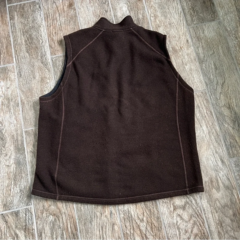 Smartwool Wool Blend Echo Lake Zip Up Vest, Brown, Men’s Size XXL - Picture 7 of 10